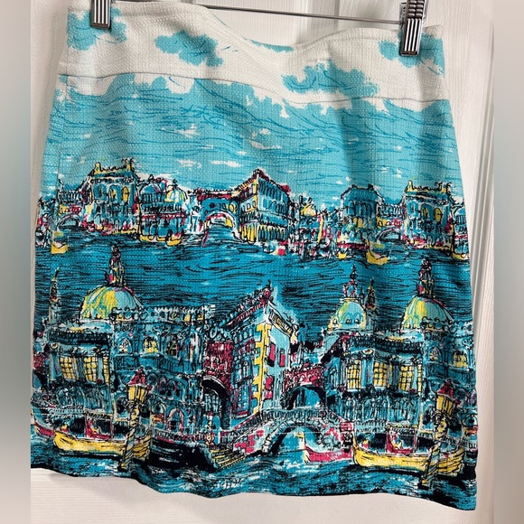 Talbots sailboat print skirt in size 4 - Picture 1 of 11